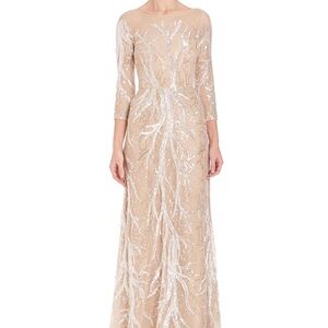 David Meister sequin gown